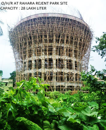 construction of over head reservoir